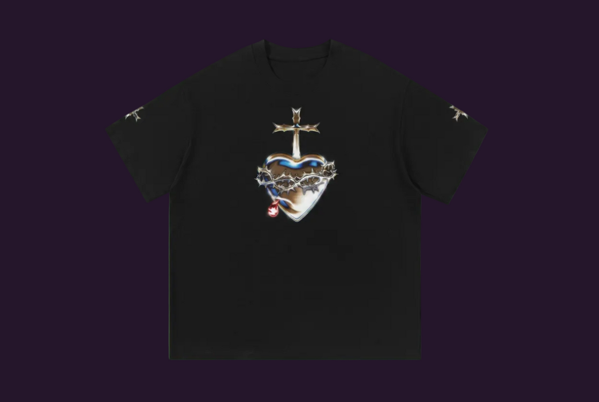 (1) Chrome Sacred Heart Shirt
